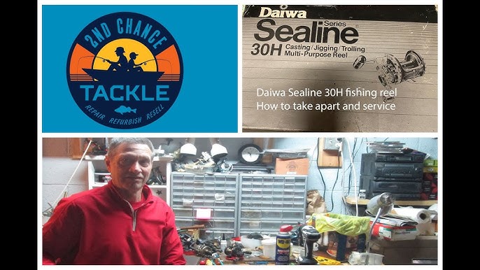 Daiwa Sealine 47H saltwater fishing reel how to take apart and service 