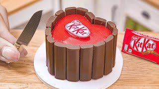 Amazing KitKat Cake 🌈🍫 Delicious Rainbow KitKat Chocolate Cake Recipes 🍫 Tiny Rainbow Chocolate Cake