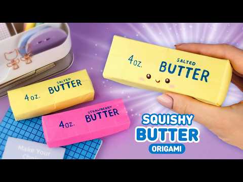 Origami Paper Butter Squishy | How to make paper squishy toy thumbnail