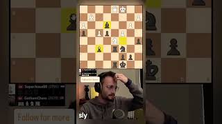 Gotham Chess sacks his queen and uses bishop for attack #chess #shorts #short
