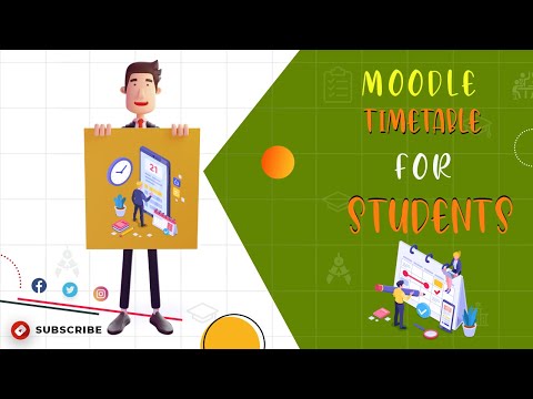 How to add a timetable for students in Moodle