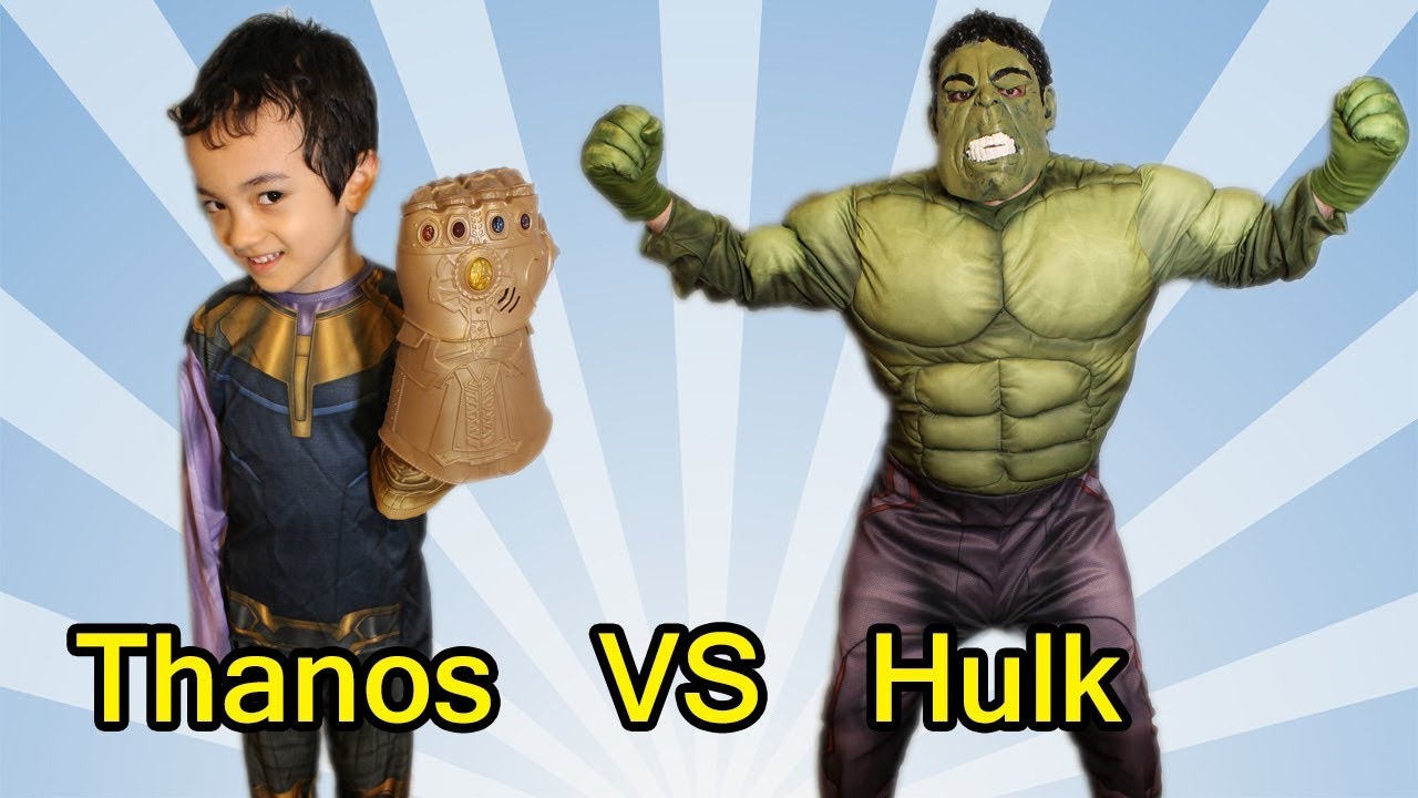 Pretend Play For Kids Thanos Vs Hulk Battle サノス Vs ハルク アベンジャーズなりきり スーパーヒーロー なりきり Youtube Pretend Play For Kids Thanos Vs Hulk Battle サノス Vs ハルク アベンジャーズなりきり スーパーヒーロー なりきり Youtube