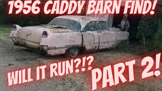 Pink 1956 Cadillac Sedan DeVille Barn Find Parked in 1969! Sitting for 52 years! Will it Run? Part 2