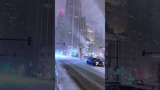 incredible snowy weather #snow #city #aesthetic screenshot 1