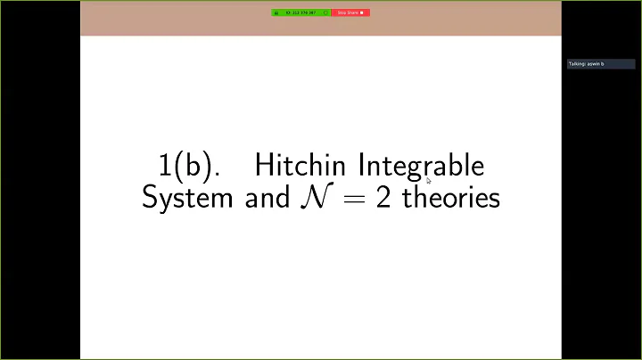 Aswin Balasubramanian - Families of Hitchin system...