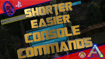 Ark Xbox & PS4 "Shorter, Easier Console Commands" (How To)