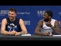 Luka Doncic and Kyrie Irving react to Game 6 win vs OKC and advancing to WCF