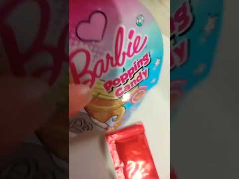 juju barbie popping candy with water#short#