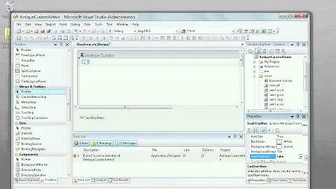 Using the Image Editor & Setting Up a Main ToolStrip