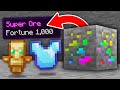 Minecraft but every ore is super