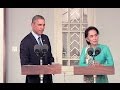 President Obama and Ang San Suu Kyi Hold a Press Conference