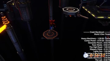 Crash Bandicoot 1 Developer Time Trials: World 3