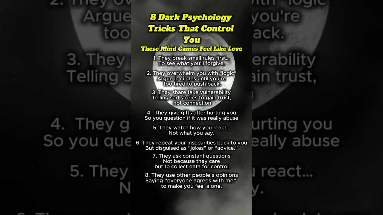 8 Dark Psychology Tricks That CONTROL Minds Darkpsychology Mindcontrol Shorts Trending