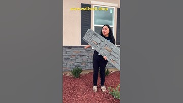 ProfessionalGrade Panel for EveryBuilder.LightweightStrong,effortless toinstall#wallwell ￼Faux stone