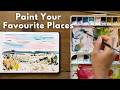 Paint this loose watercolour Beachscape with me!