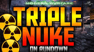 MW2: TRIPLE NUKE w/ FAMAS on "RUNDOWN" Domination! (MW2 Triple Nuke Gameplay)