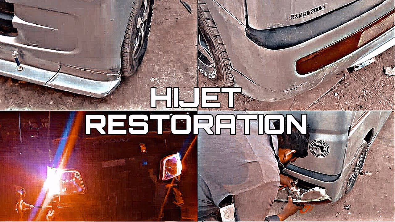 Hijet Restoration 🇵🇰 Body Kit Work Denting Episode 1 YouTube