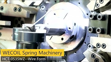 Wire Form made by HCT-0535WZ, wire bending machine, spring coiling machine. WECOIL MACHINERY.