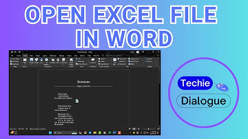 How to Open Excel File in Word - Full Tutorial {2025}