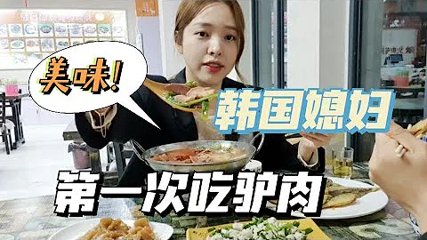 【金爱麟】中国老公带韩国媳妇吃驴肉，小金：我第一次吃，韩国都没有！ - 天天要闻