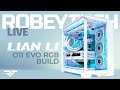 3600 white gaming pc build in the lian li o11 evo rgb i7 14700k  strix 4080