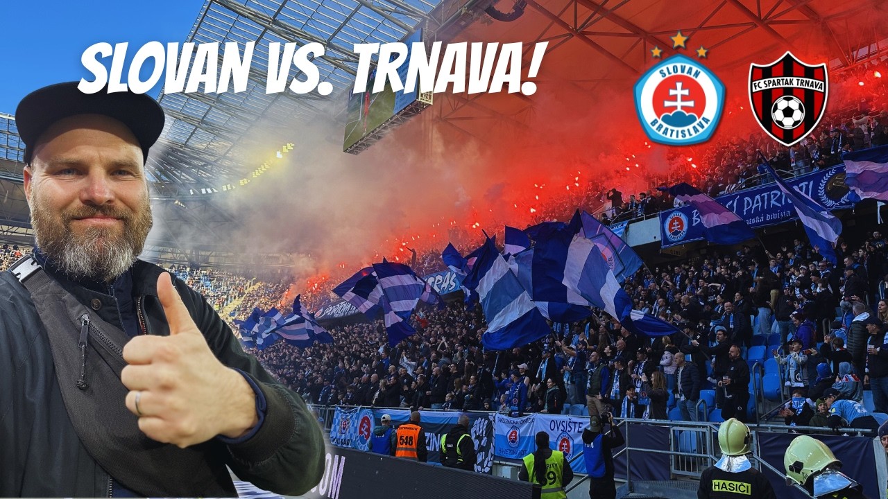 Z🔥KOTLE! Největší DERBY na Slovensku! Ohně! Čoudy! Góly! Obří choreo! Proti Svazu! SLOVAN - TRNAVA
