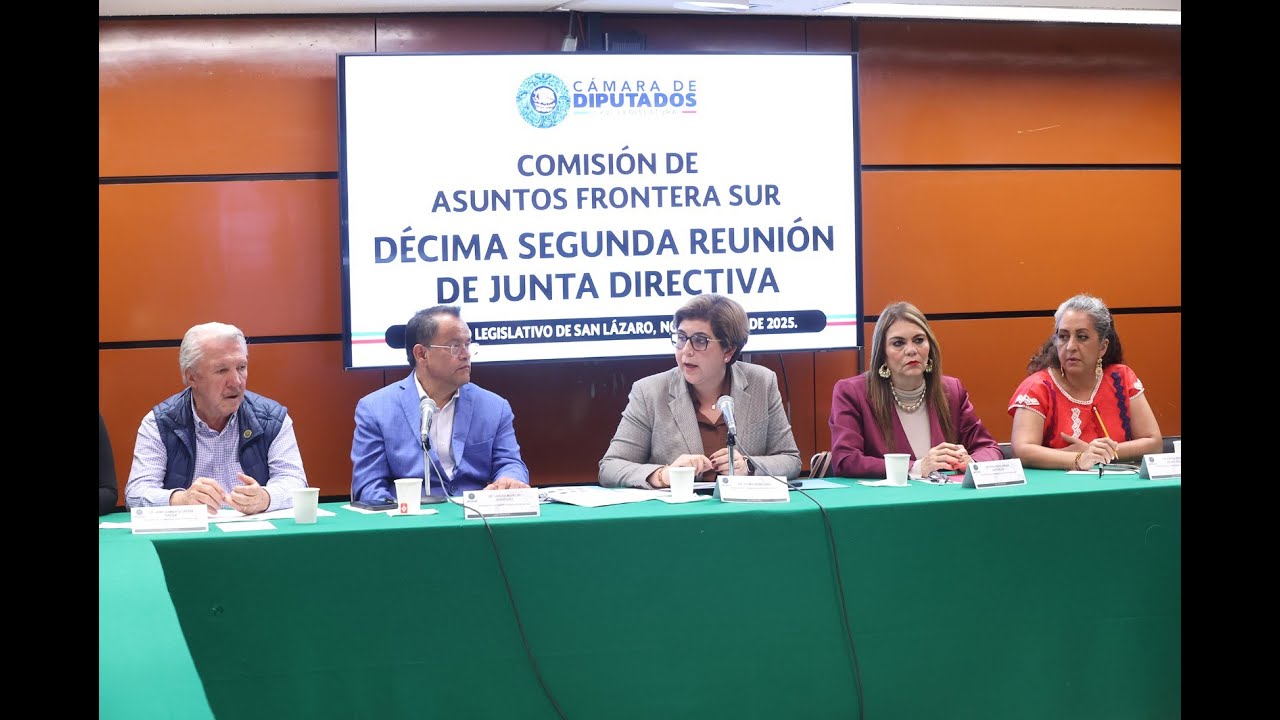 Reunión Ordinaria de la Comisión de Asuntos Frontera Sur - YouTube