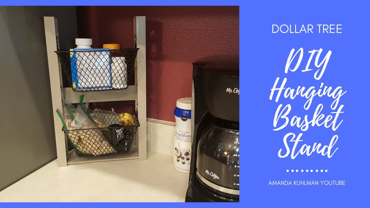 DOLLAR TREE DIY | Hanging Baskets | Kitchen Storage Baskets