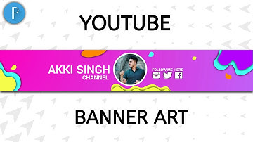🔥 Abstract Youtube Banner Art Making On Android Pixellab Tutorial