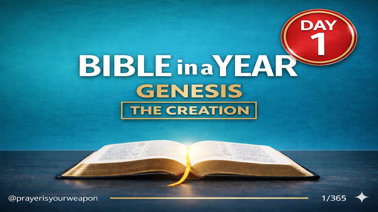 Start Here to Read the Bible in a Year | Day 1 - Genesis 1–3 (KJV)