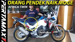 Gambaran Orang Pendek Naik Moge Honda Africa Twin CRF1100L Adventure Sport  🏍 Jogja Terbaru #honda