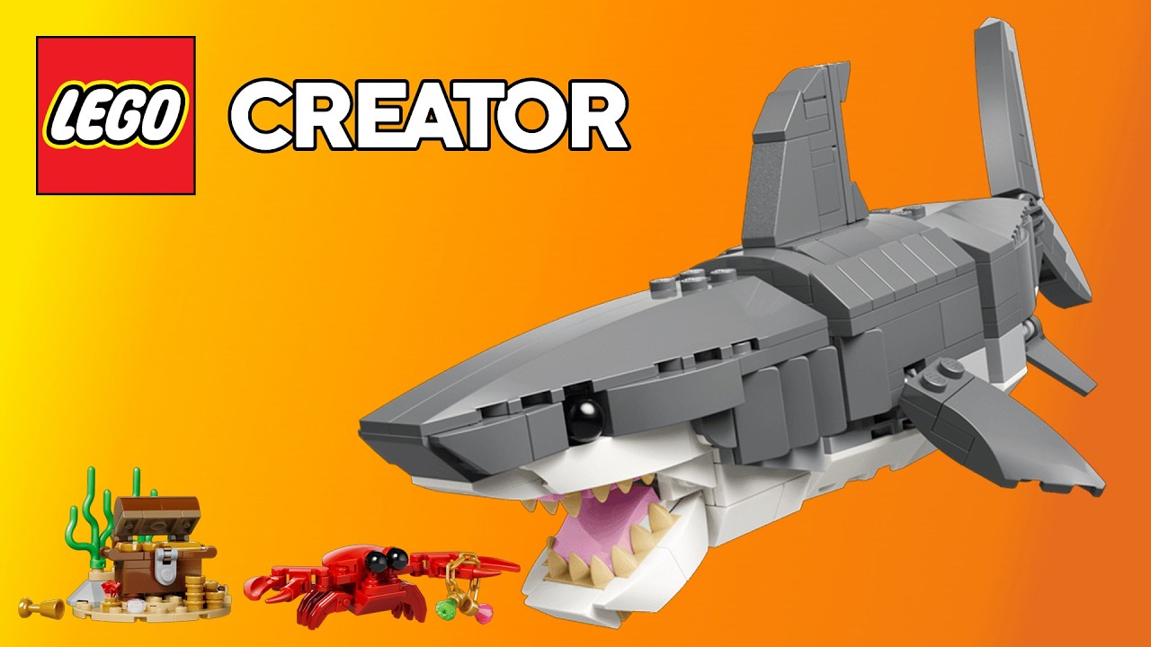 LEGO Creator 3in1 31381 Fierce Shark with a Treasure Chest Speed