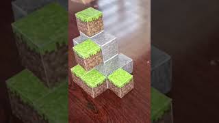 Making Minecraft block with papercraft #minecraft