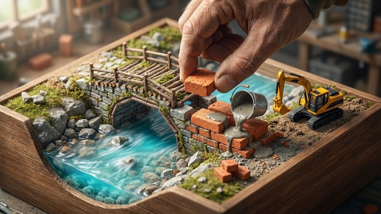 Bridge Collapse Disaster! ⚠️ Rebuilding STRONGER for Heavy Trucks 🚛