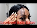 HOW TO DO BABY HAIRS ON LACEFRONT WIG!