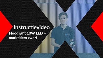 Instructievideo - Floodlight 10W LED CCT + marktklem zwart | Lichtgeluidhuren.nl - Luxonos
