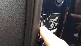 How to find the paint code on the Nissan Navara 2015+ NP300