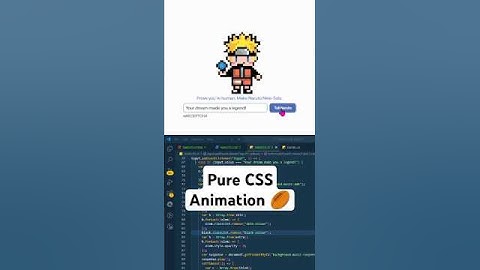 Make Naruto 9Tales CAPTCHA CSS Animation