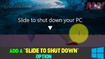 How to Add a "Slide to Shut Down" Option on Windows 10