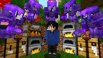 Minecraft Speedrunner VS 5 NETHERITE Juggernauts