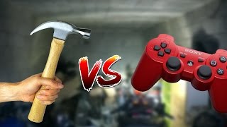 EXPERIMENT - PS3 CONTROLLER vs HAMMER