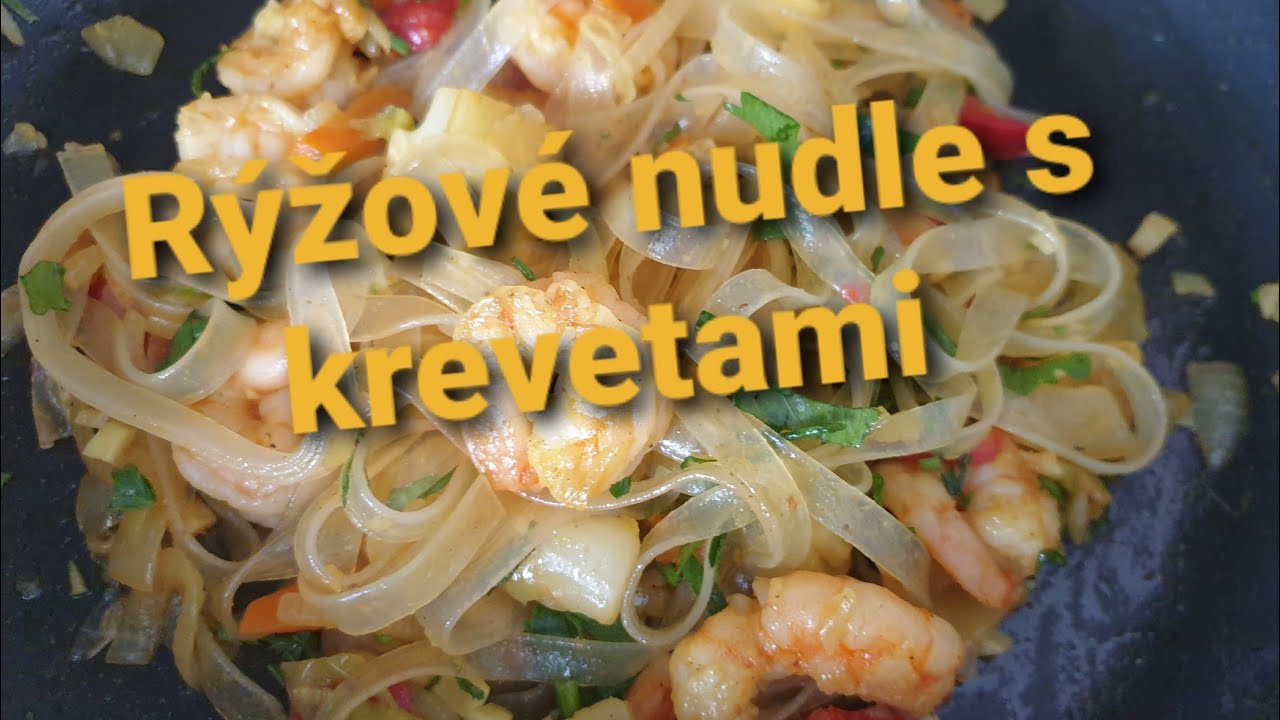 Rýžové nudle s krevetami 👌 Jídlo za pár minut na stole 😉
