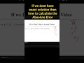 If we don't have the exact solution then how to calculate the Absolute Error. #numericalmethods
