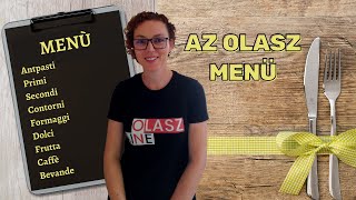 Az olasz menü - étteremben használatos olasz szavak