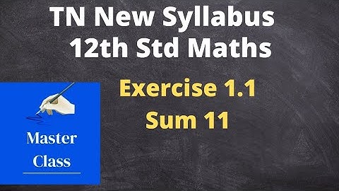 TN CLASS 12 MATHS APPLICATIONS OF MATRICES AND DETERMINANTS EXERCISE 1.1 SUM 11