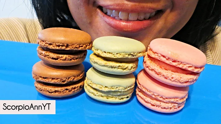 ASMR Eating Macarons for the first time Macarons De Pauline from Ross