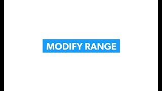 RGS Rebar - Detailing - Modify Range