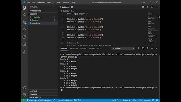 Introduction AI with Python | Project1a | Knights