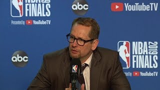 Nick Nurse Postgame Interview - Game 3 | Raptors vs Warriors | 2019 NBA Finals