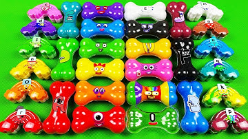 Looking Numberblocks, Alphablocks, Alphabet Lore With Slime Bone, Rainbow, Egg…Mix Coloring! ASMR